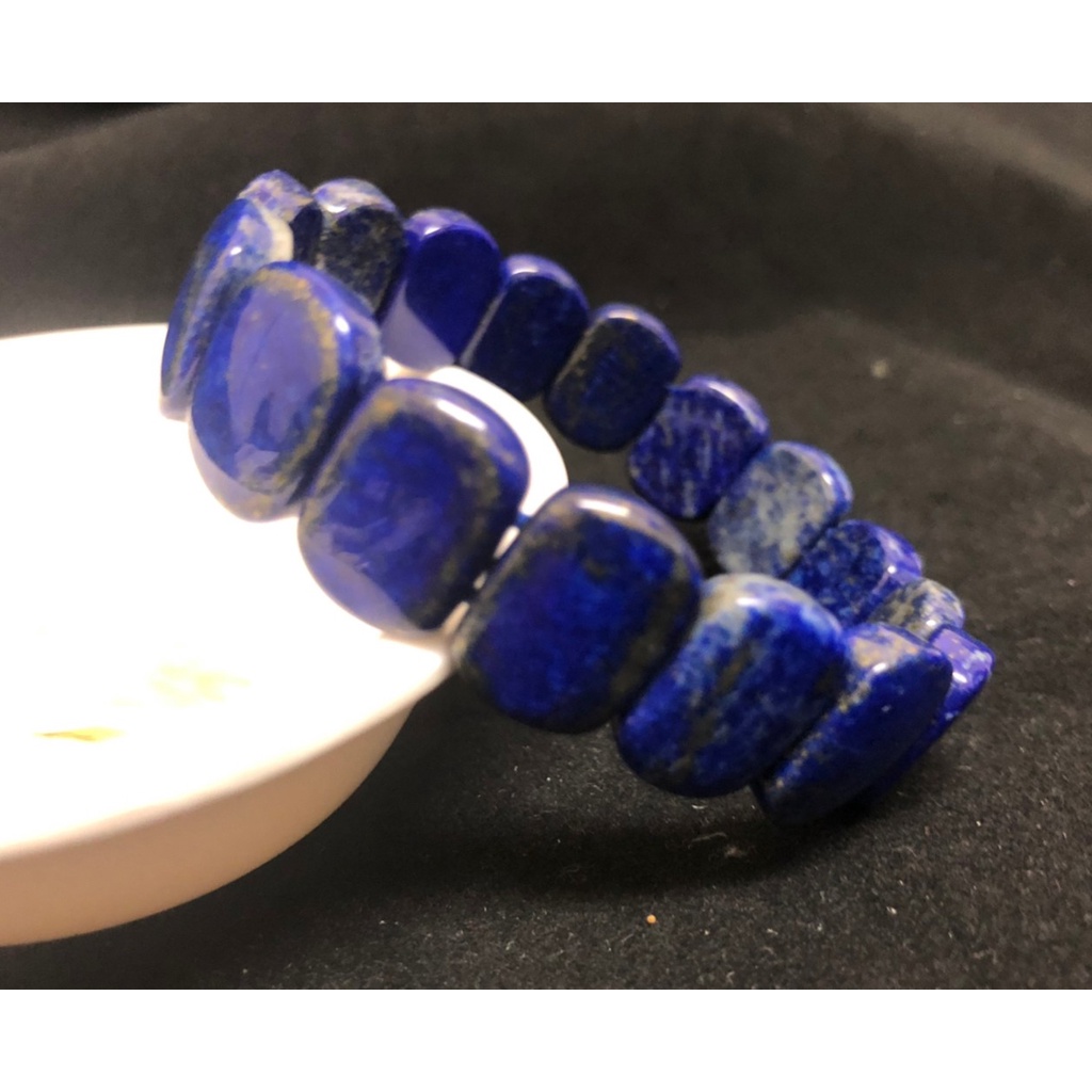 甜蜜水晶 J00101A8-1.0119A22天然青金石手排手鍊 藏傳佛教藥師佛身色。常戴保平安健康。稱為「智慧智慧之石
