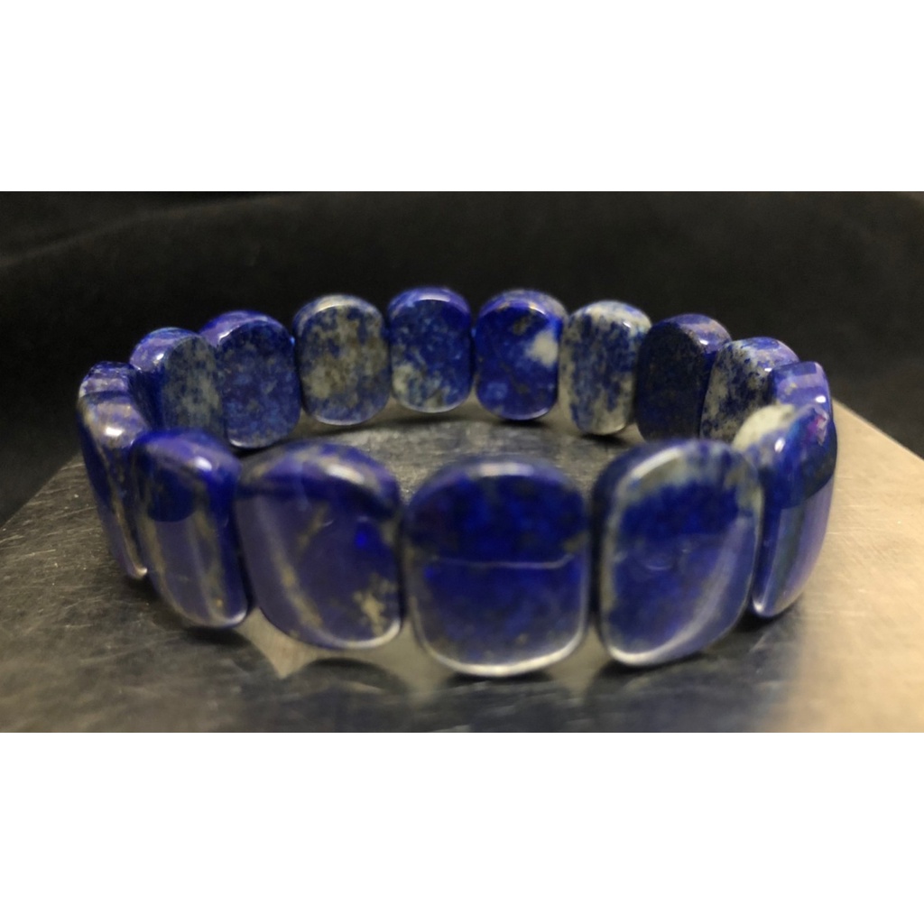 甜蜜水晶 J00101A8-1.0119A22天然青金石手排手鍊 藏傳佛教藥師佛身色。常戴保平安健康。稱為「智慧智慧之石:圖片 2
