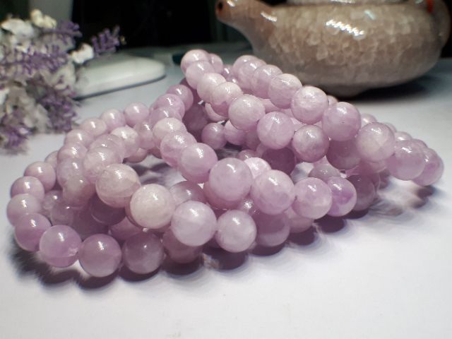♡J1203B03♡天然紫鋰輝手鍊☆甜蜜水晶☆水晶皇后-紫鋰輝♤無染色天然色♤便宜出清不議價☆水晶皇后紫鋰灰:圖片 3