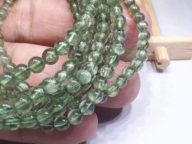 ♡J1105B06★甜蜜水晶★天然綠磷輝石三圈手鍊。四圈手鍊純天然的橄欖色綠磷灰※貓眼綠磷灰:圖片 8