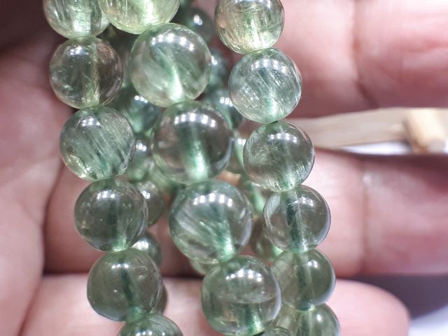 ♡J1105B06★甜蜜水晶★天然綠磷輝石三圈手鍊。四圈手鍊純天然的橄欖色綠磷灰※貓眼綠磷灰:圖片 9
