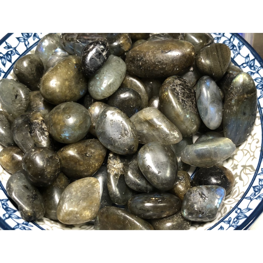 甜蜜水晶 天然水晶拋光原礦 拉長石 綠幽靈招正財 原礦 黃水晶 碎石 淨化消磁(商品如照片實品拍照)便宜出清:圖片 3
