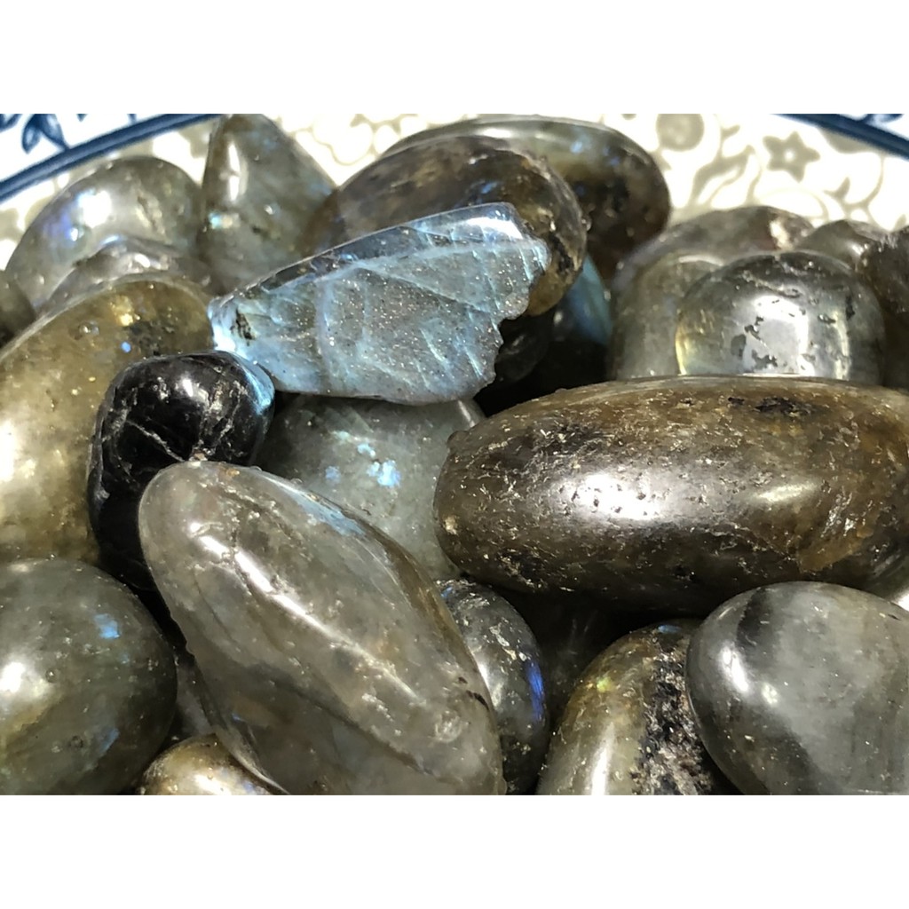 甜蜜水晶 天然水晶拋光原礦 拉長石 綠幽靈招正財 原礦 黃水晶 碎石 淨化消磁(商品如照片實品拍照)便宜出清:圖片 4