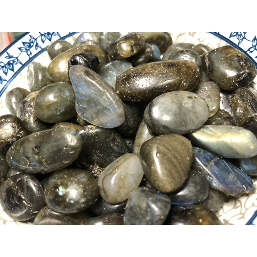 甜蜜水晶 天然水晶拋光原礦 拉長石 綠幽靈招正財 原礦 黃水晶 碎石 淨化消磁(商品如照片實品拍照)便宜出清:圖片 5