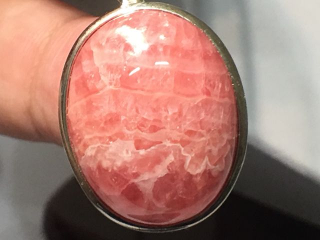 0430A17-1~2※甜蜜水晶 天然紅紋石S925銀包框吊墜項鍊吊墜(買就送細款銀鍊):圖片 4