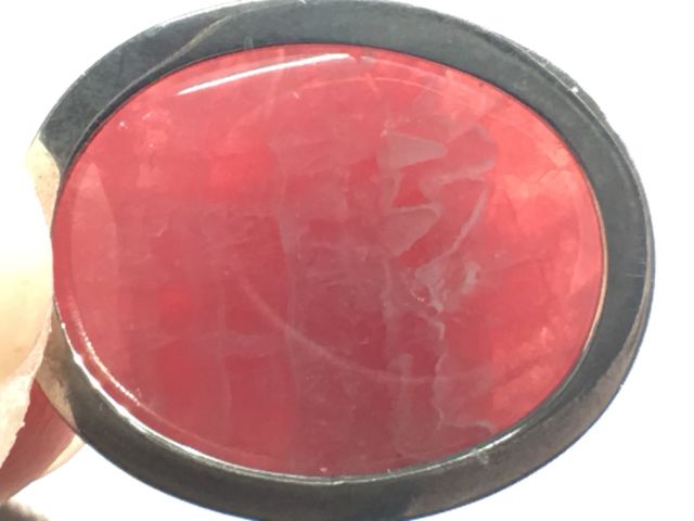 0430A17-1~2※甜蜜水晶 天然紅紋石S925銀包框吊墜項鍊吊墜(買就送細款銀鍊):圖片 5