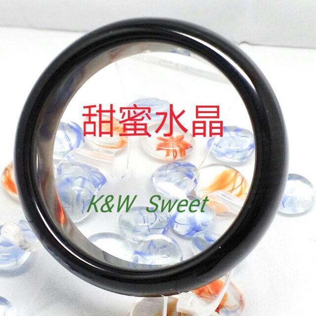 七月聖石 ♡1113P01♡★甜蜜水晶★冰種帶彩雙眼黑曜石手鐲特價出清♡等待有緣人♡趕走負能量♡