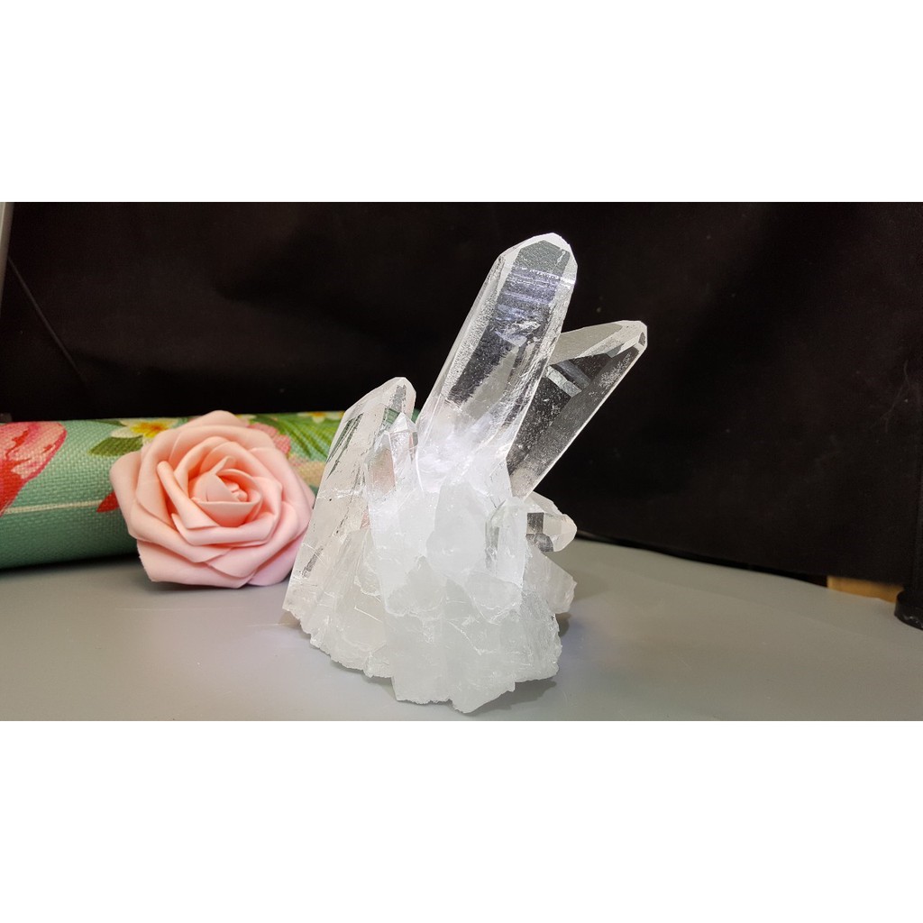 甜蜜水晶二館 J90401A01-14 天然白水晶簇骨幹 白皙清透晶透柱 白水晶簇消磁淨化充電鎮宅避邪 防輻射:圖片 4