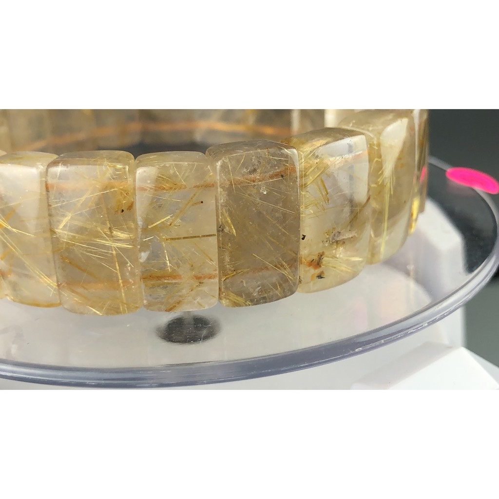 J0406B01-5♡甜蜜水晶二館♡天然鈦晶♀♂多絲寬絲版絲清透亮眼鈦晶手排細款男女版手鍊 能量更強:圖片 7