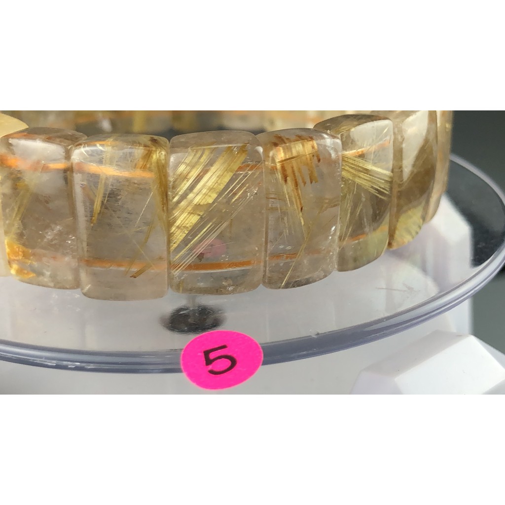 J0406B01-5♡甜蜜水晶二館♡天然鈦晶♀♂多絲寬絲版絲清透亮眼鈦晶手排細款男女版手鍊 能量更強:圖片 8