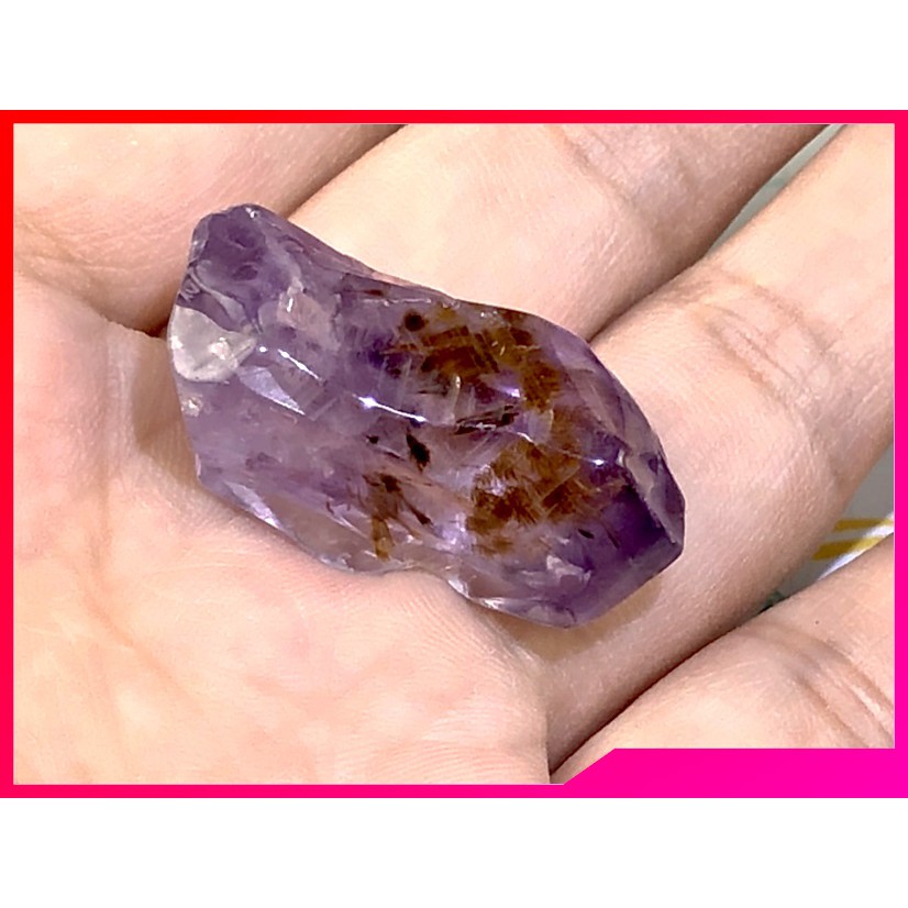 J0428B01-A18【甜蜜水晶二館】天然紫鈦原礦不可多得一物一拍 幫您激發潛能轉運招財 商品如圖