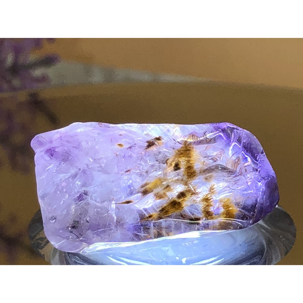 J0428B01-A18【甜蜜水晶二館】天然紫鈦原礦不可多得一物一拍 幫您激發潛能轉運招財 商品如圖:圖片 6