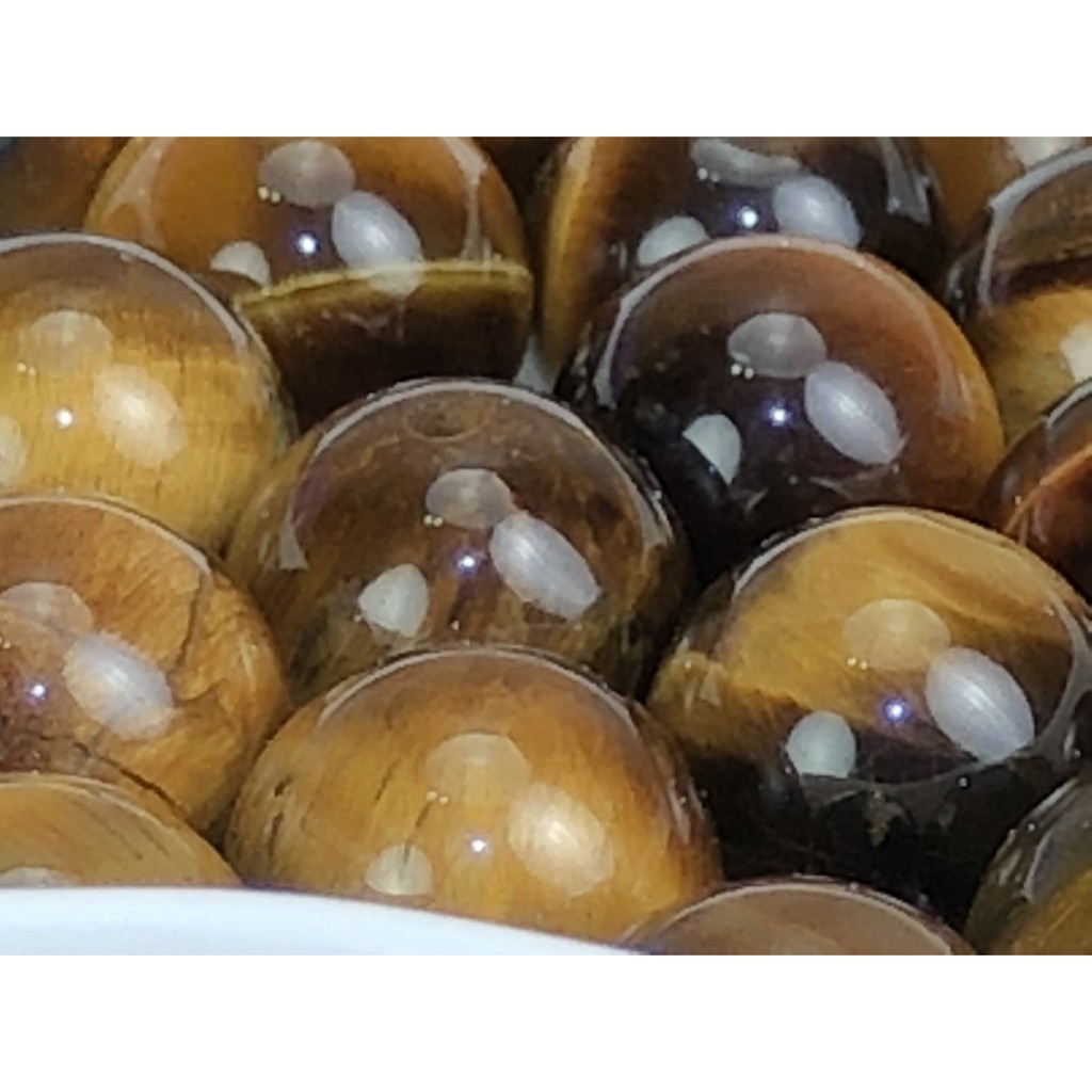 UC0613💐甜蜜水晶二館💐天然天然虎眼石手作材料~虎眼石10mm散珠 數量有限 售完止:圖片 4