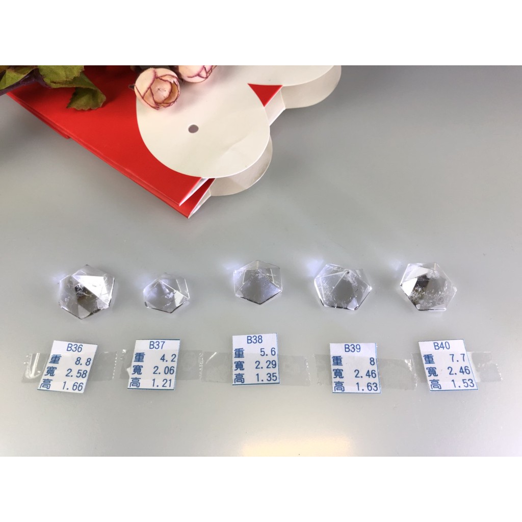 新貨入替。J0706B01-B31~B40 ♡甜蜜水晶二館♡天然清透白水晶金字塔型錐體白水晶數量有限售完止:圖片 7