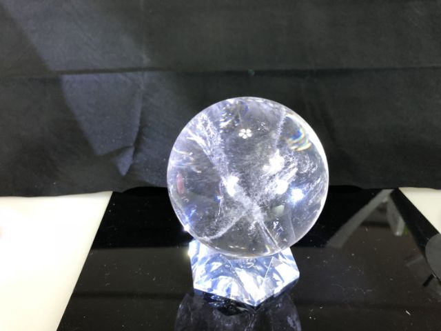 J0808B06※甜蜜水晶二館※天然白水晶球9CM大球白水晶白晶:圖片 7