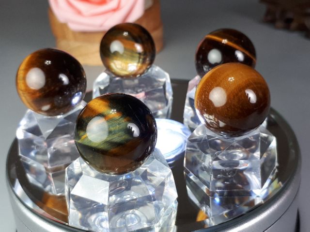 ♡0101A20-1♡★甜蜜水晶二館★天然虎眼石水晶球 招財 超能量 虎眼石水晶球 收藏 ♤極品珍藏♤:圖片 3