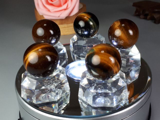 ♡0101A20-1♡★甜蜜水晶二館★天然虎眼石水晶球 招財 超能量 虎眼石水晶球 收藏 ♤極品珍藏♤:圖片 4