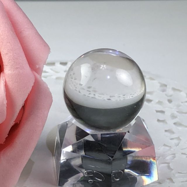 J0808B04 甜蜜水晶二館 天然白水晶 小球 迷你白水晶球 超能量 白晶球 收藏 極品珍藏