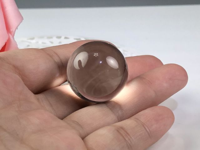 J0808B04 甜蜜水晶二館 天然白水晶 小球 迷你白水晶球 超能量 白晶球 收藏 極品珍藏:圖片 4