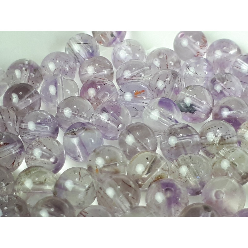 ♡J0324B02♡超七5.6~7.3mm散珠便宜出清★甜蜜水晶二館★手作材料~天然超七清透多礦多絲散珠♀三輪骨幹🌸:圖片 3
