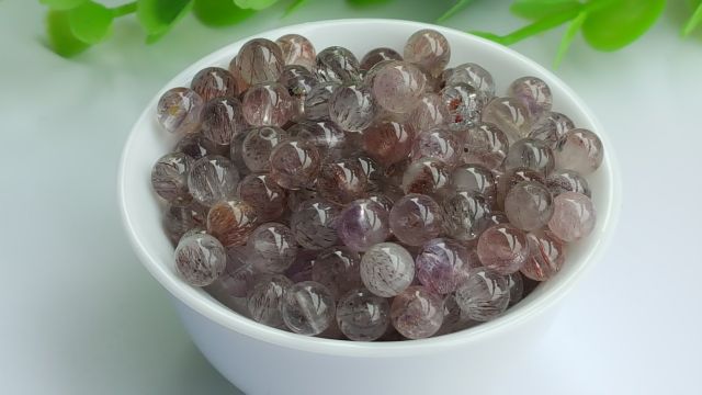 ♡J0324B02♡超七5.6~7.3mm散珠便宜出清★甜蜜水晶二館★手作材料~天然超七清透多礦多絲散珠♀三輪骨幹🌸:圖片 6