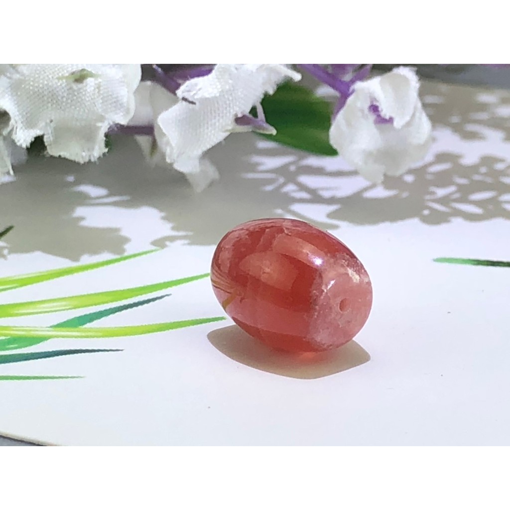 J0920A20-9 甜蜜水晶二館 手作材料-天然菱錳礦桶珠 「愛神之石」紅紋石桶珠 商品如圖
