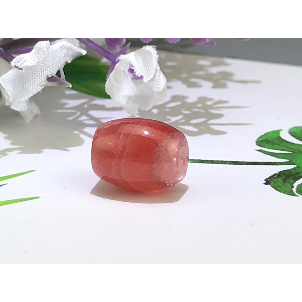 J0920A20-9 甜蜜水晶二館 手作材料-天然菱錳礦桶珠 「愛神之石」紅紋石桶珠 商品如圖:圖片 3
