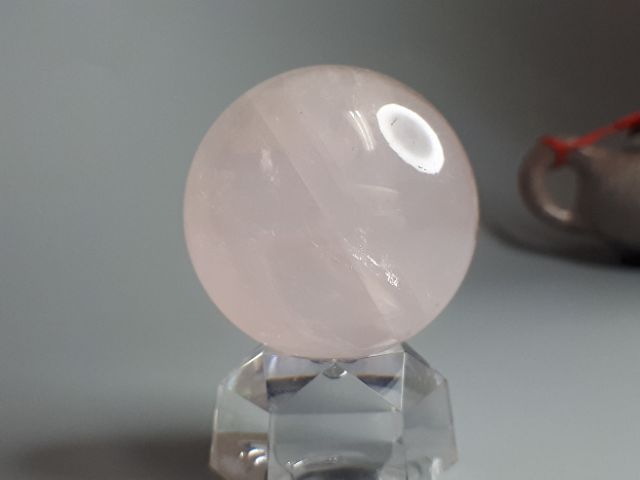 甜蜜水晶二館 J90106A02天然清透六芒星粉晶水晶球 粉晶 水晶球 六芒星 愛情能量更強:圖片 7