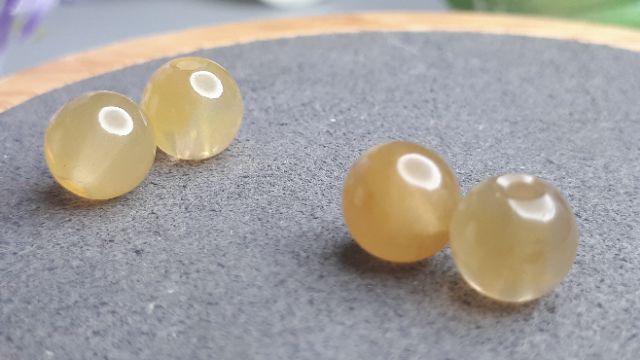 J1125B01-1甜蜜水晶二館。手作材料 天然黃兔毛水晶 7.2~7.4MM散珠:圖片 3