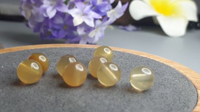 J1125B01-1甜蜜水晶二館。手作材料 天然黃兔毛水晶 7.2~7.4MM散珠:圖片 7