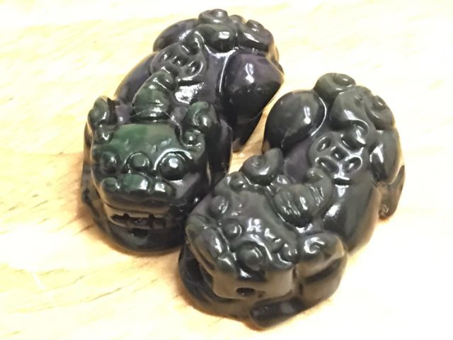 J90407A01 甜蜜水晶二館 天然水晶 彩曜貔貅 成雙成對 配件。手作材料:圖片 2