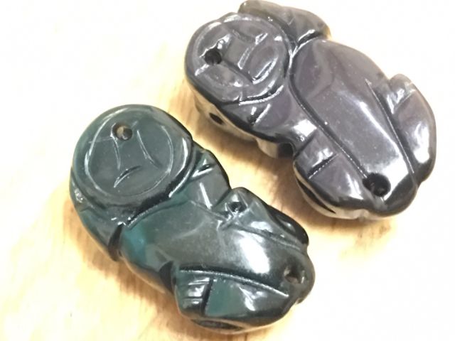 J90407A01 甜蜜水晶二館 天然水晶 彩曜貔貅 成雙成對 配件。手作材料:圖片 5