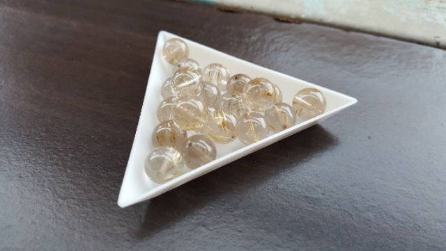 J0302B01-A10★甜蜜水晶二館★手作材料 天然鈦晶♀多絲細絲寬絲版絲清透亮眼鈦晶手鍊細款女版10mm散珠㊣:圖片 4