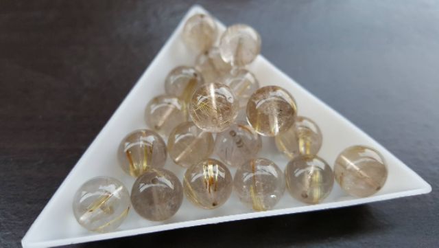J0302B01-A10★甜蜜水晶二館★手作材料 天然鈦晶♀多絲細絲寬絲版絲清透亮眼鈦晶手鍊細款女版10mm散珠㊣:圖片 6