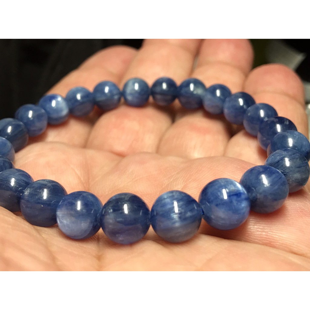 半寶石♡甜蜜水晶二館♡天然貓眼藍晶石8mm散珠。手作材料。 藍炫螢光 超美 純天然的寶石 ♡J0416B04-A1A3:圖片 4