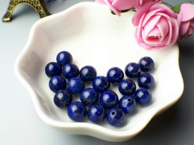 ♡甜蜜創意水晶♡diy 水晶手作材料~天然青金石8mm散珠 J0127B03♡1包5顆賣:圖片 2