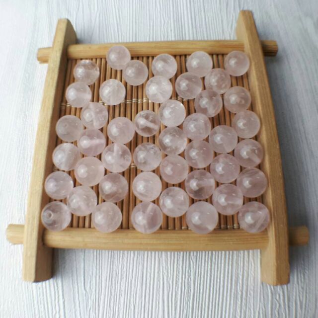 ♡甜蜜創意水晶♡手作材料~diy 水晶天然粉晶8~10mm散珠♡便宜賣♡另散珠收納盒