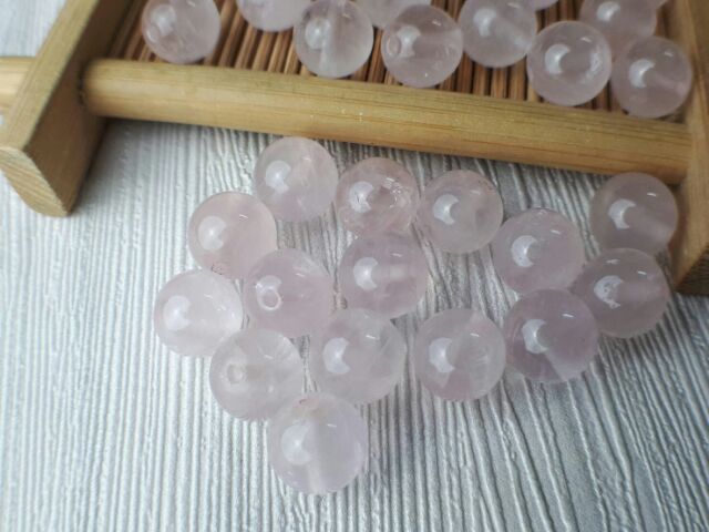 ♡甜蜜創意水晶♡手作材料~diy 水晶天然粉晶8~10mm散珠♡便宜賣♡另散珠收納盒:圖片 2