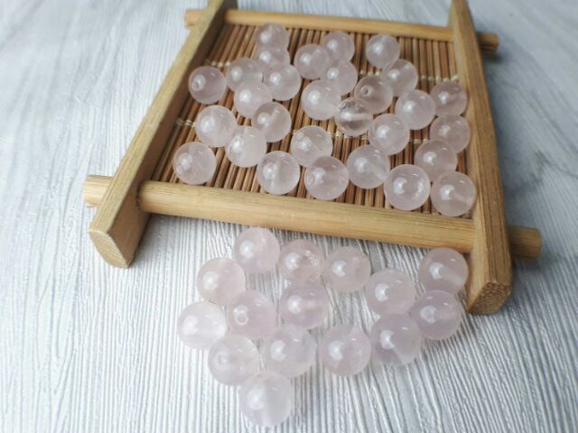 ♡甜蜜創意水晶♡手作材料~diy 水晶天然粉晶8~10mm散珠♡便宜賣♡另散珠收納盒:圖片 3