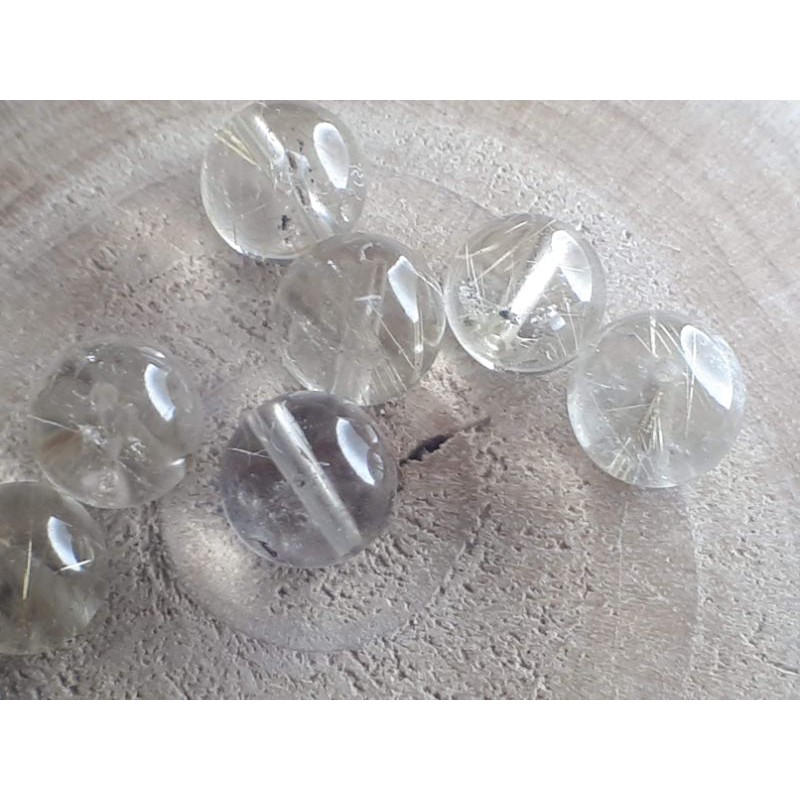 ♡甜蜜水晶二館♡手作材料~天然鈦晶散珠♡8mm散珠商品如圖。維納絲鈦晶♡數量有限售完止♡J0302B01-A4