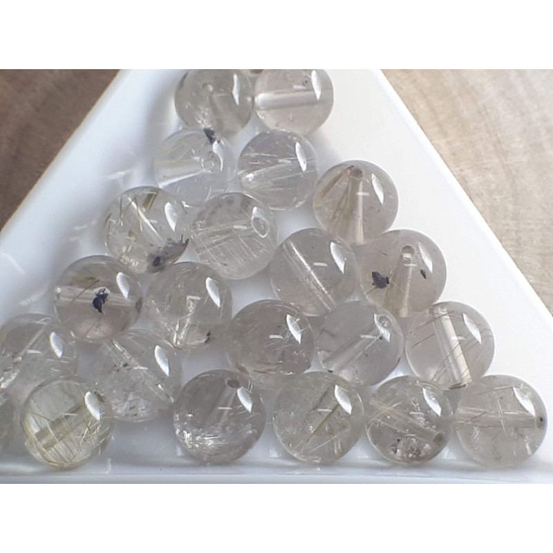 ♡甜蜜水晶二館♡手作材料~天然鈦晶散珠♡8mm散珠商品如圖。維納絲鈦晶♡數量有限售完止♡J0302B01-A4:圖片 3