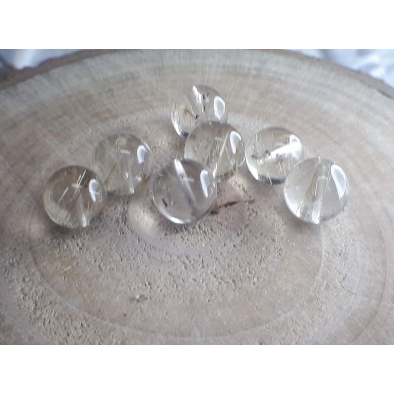 ♡甜蜜水晶二館♡手作材料~天然鈦晶散珠♡8mm散珠商品如圖。維納絲鈦晶♡數量有限售完止♡J0302B01-A4:圖片 4