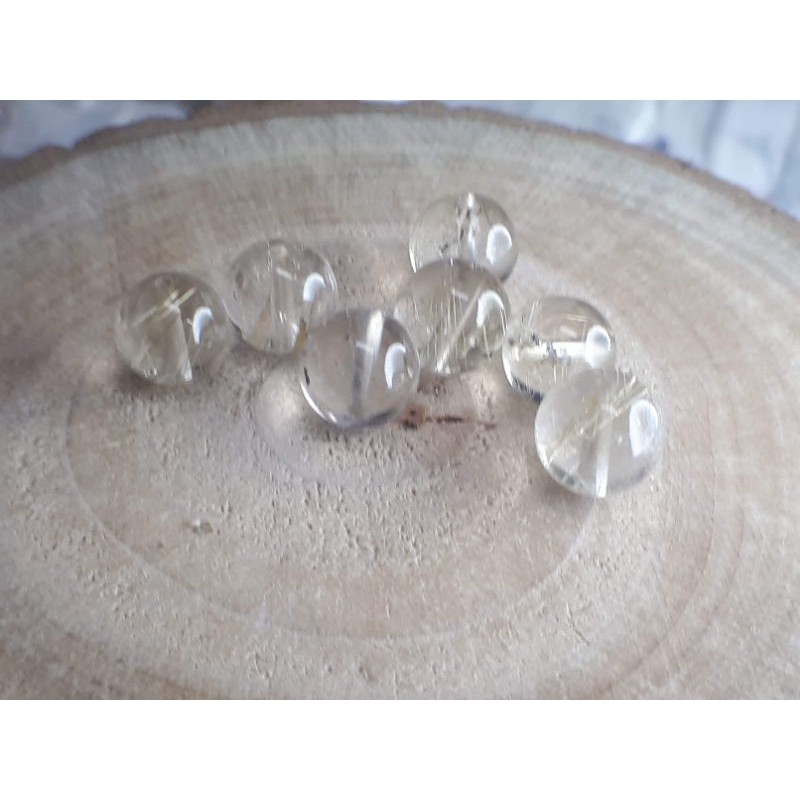 ♡甜蜜水晶二館♡手作材料~天然鈦晶散珠♡8mm散珠商品如圖。維納絲鈦晶♡數量有限售完止♡J0302B01-A4:圖片 5
