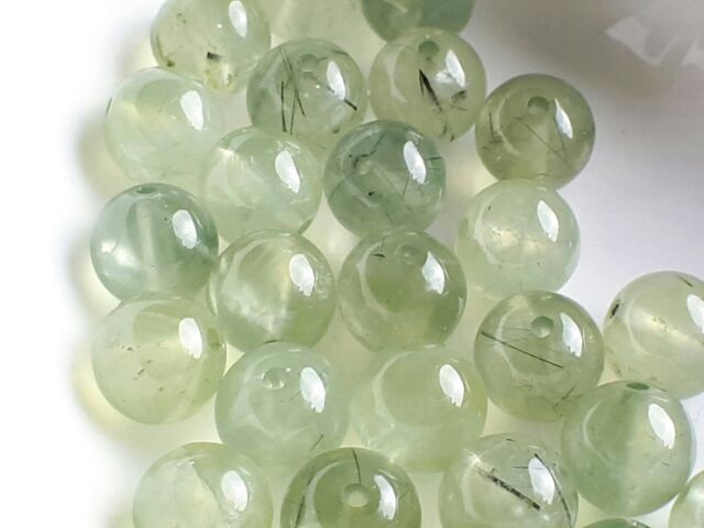 ♡甜蜜水晶二館♡手作材料天然葡萄石散珠♡6.8~7.8mm散珠商品如圖。透綠葡萄♡數量有限售完止♡J00101A13-4:圖片 5