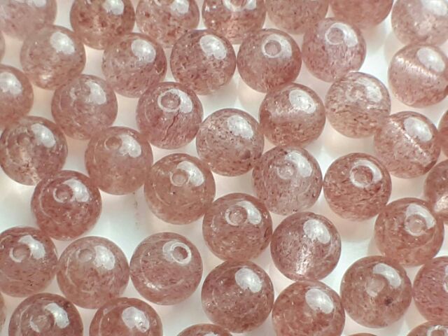 ♡1126P003 ♡甜蜜水晶二館♡手作材料~天然俄羅斯草莓晶散珠♡6mm散珠商品如圖。♡數量有限售完止:圖片 2
