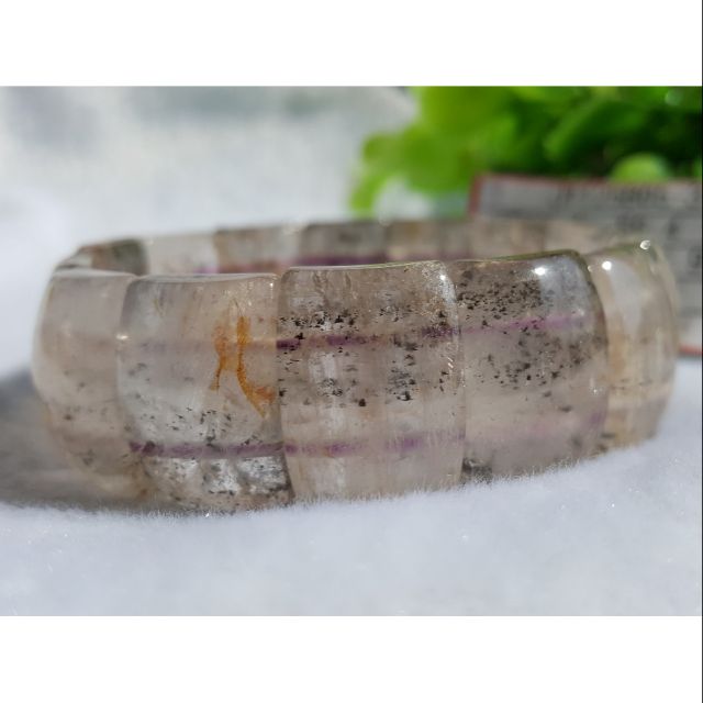 ♡J1125B05-3♡保證極光23料♡只賣給識貨的粉絲★甜蜜水晶二館★天然水晶極光23紫鈦晶極光23黃磷鐵共生手排
