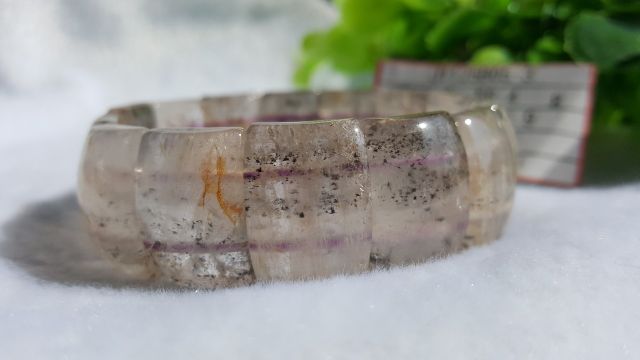 ♡J1125B05-3♡保證極光23料♡只賣給識貨的粉絲★甜蜜水晶二館★天然水晶極光23紫鈦晶極光23黃磷鐵共生手排:圖片 5