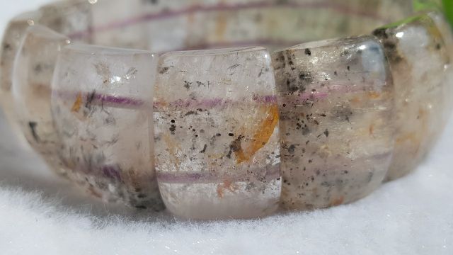 ♡J1125B05-3♡保證極光23料♡只賣給識貨的粉絲★甜蜜水晶二館★天然水晶極光23紫鈦晶極光23黃磷鐵共生手排:圖片 9