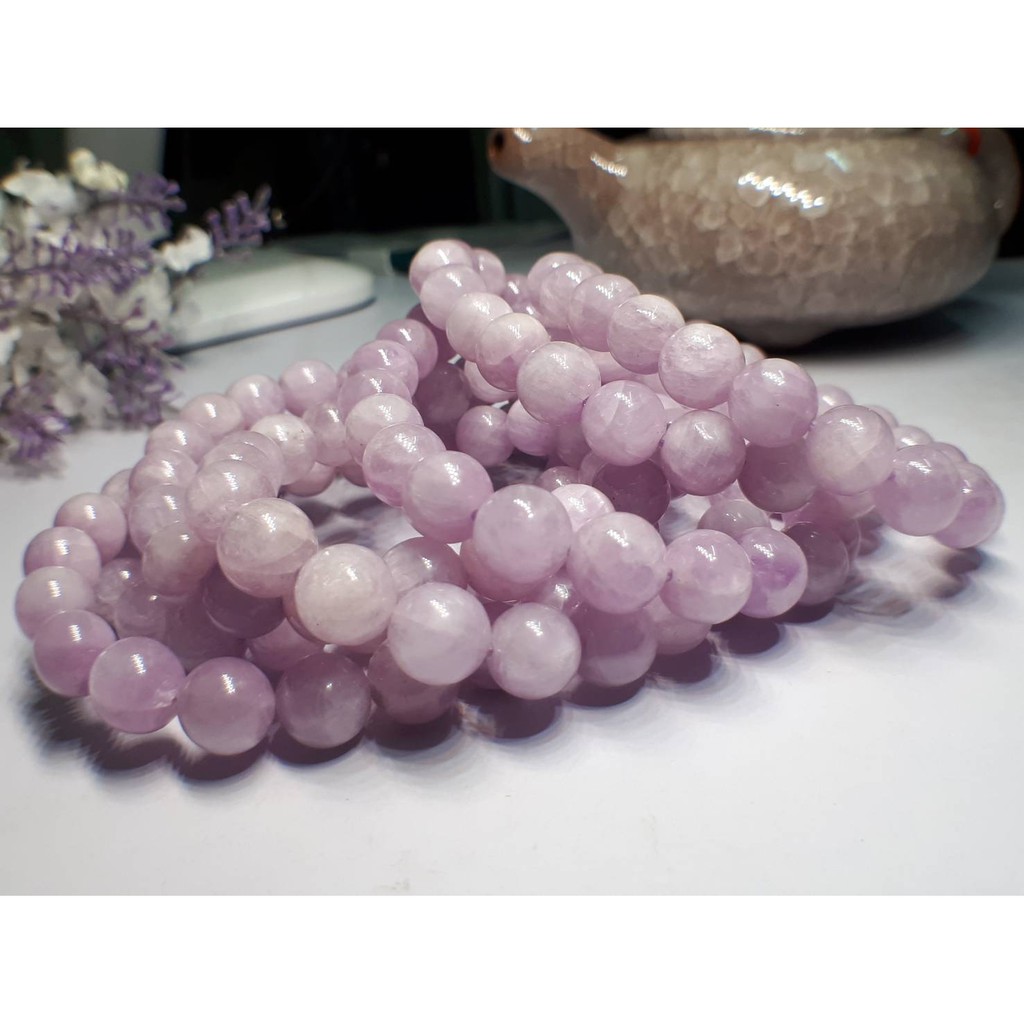 ♡J1203B03♡水晶皇后-紫鋰輝♡甜蜜水晶二館♡天然紫鋰輝手鍊♤無染色天然色♤便宜出清不議價☆紫鋰灰:圖片 4